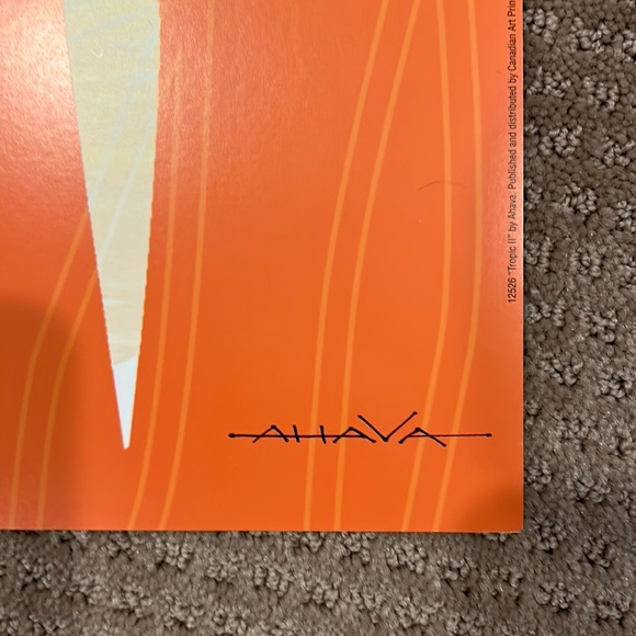 Tropic Poster #2 - by AHAVA. Unframed poster 12 x 36 printed on recycled pap… - Picture 4 of 7